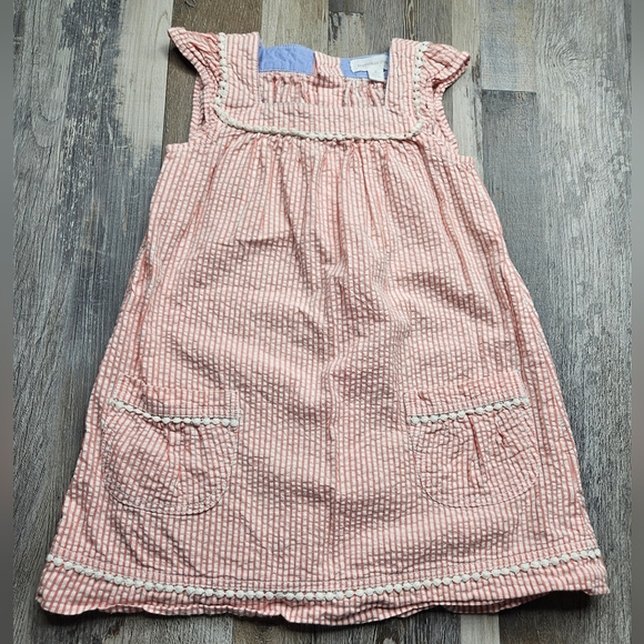 Pumpkin Patch Dress Girl's 4 Cotton Stripes - Picture 1 of 8